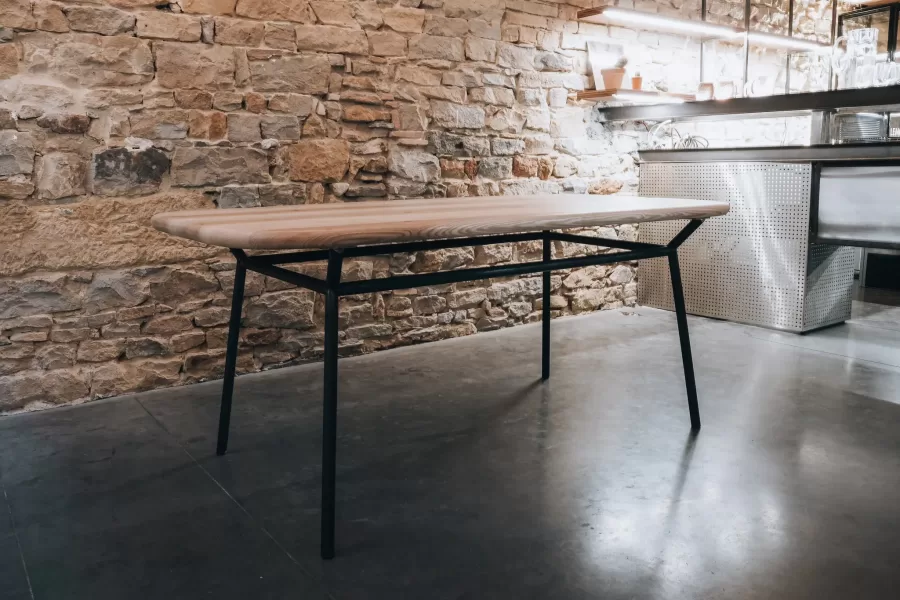 table en frene sur mesure atelier boyet
